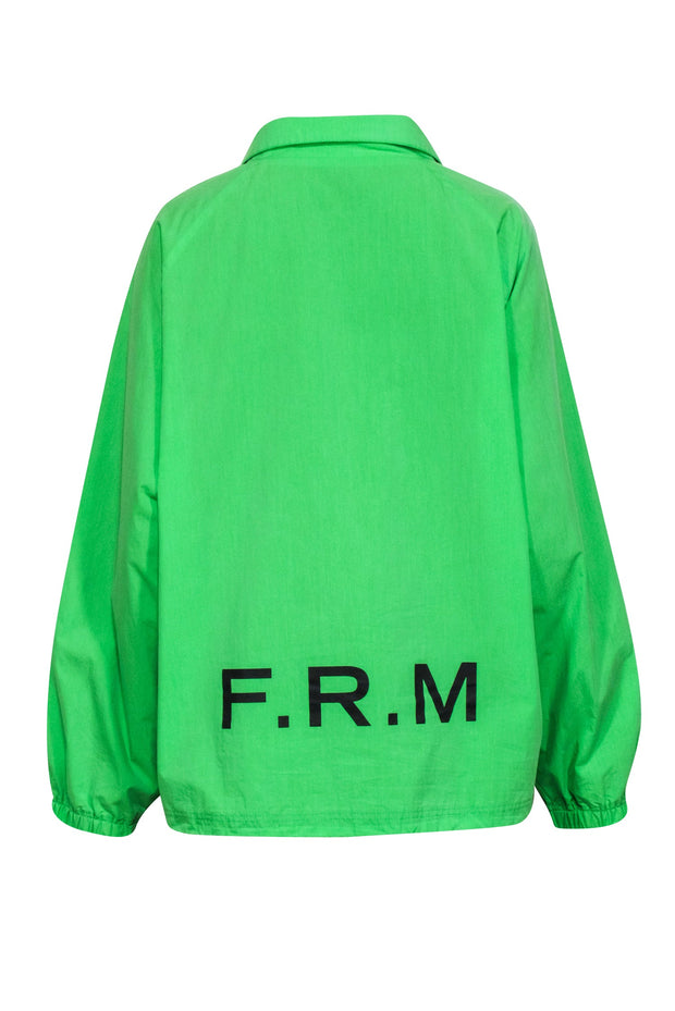 Current Boutique-Frame - Neon Green Windbreaker Jacket Sz M