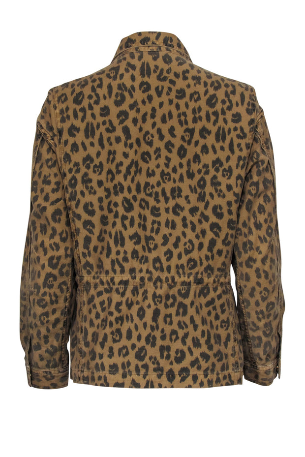 Current Boutique-Frame - Tan & Black "Cheetah Service Cargo Jacket" Sz S