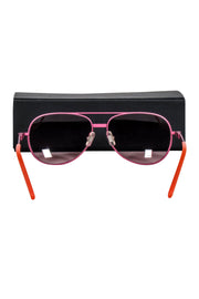 Current Boutique-Fruedenhaus - Pink & Orange Aviator Sunglasses