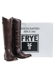 Current Boutique-Frye - Dark Brown "Melissa Button" Tall Boots Sz 5.5