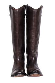 Current Boutique-Frye - Dark Brown "Melissa Button" Tall Boots Sz 5.5