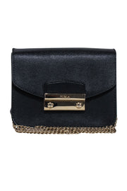 Current Boutique-Furla - Black Mini Crossbody Bag w/ Chain Strap