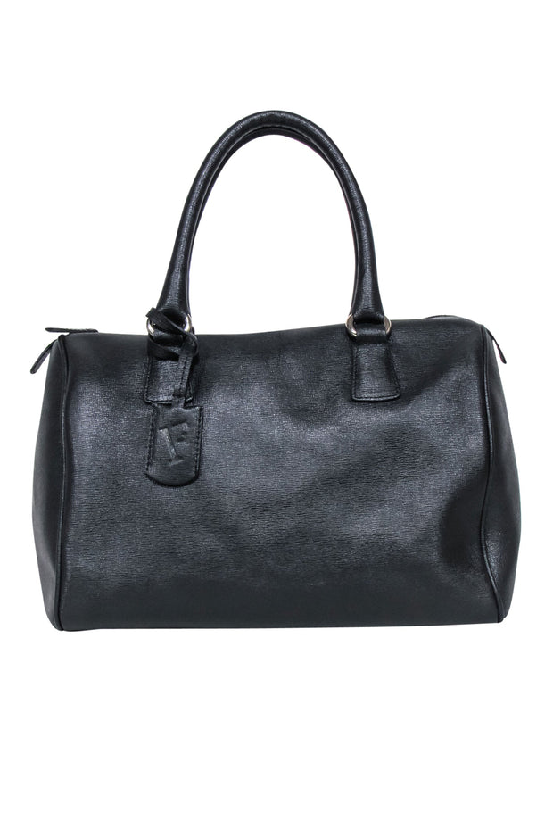 Current Boutique-Furla - Black Saffiano Leather Handbag