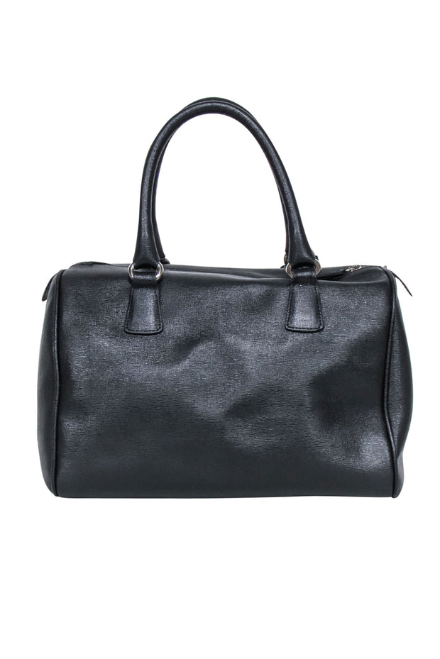 Current Boutique-Furla - Black Saffiano Leather Handbag