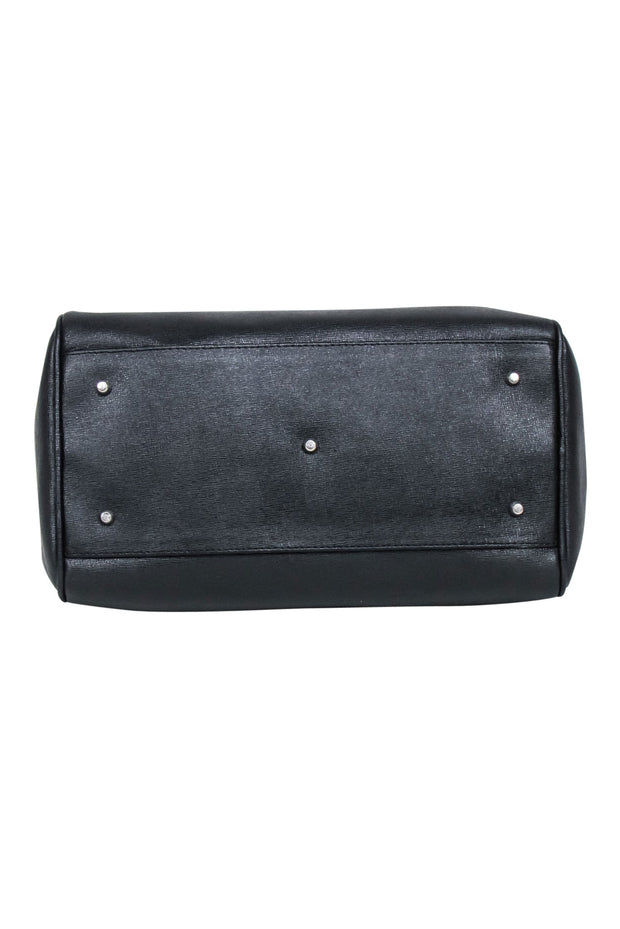 Current Boutique-Furla - Black Saffiano Leather Handbag