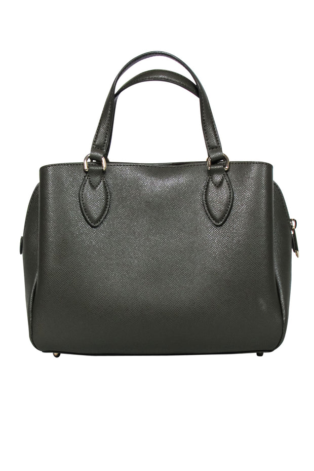 Current Boutique-Furla - Army Green Pebbled Leather Satchel