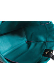 Current Boutique-Furla - Purple Suede & Teal Leather Mini Tote Bag