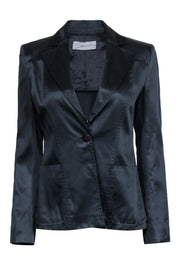 Current Boutique-Genny - Navy Satin Blazer Sz 6