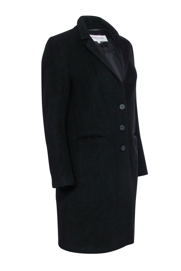 Current Boutique-Gerard Darel - Black Wool & Angora Blend Coat Sz 6