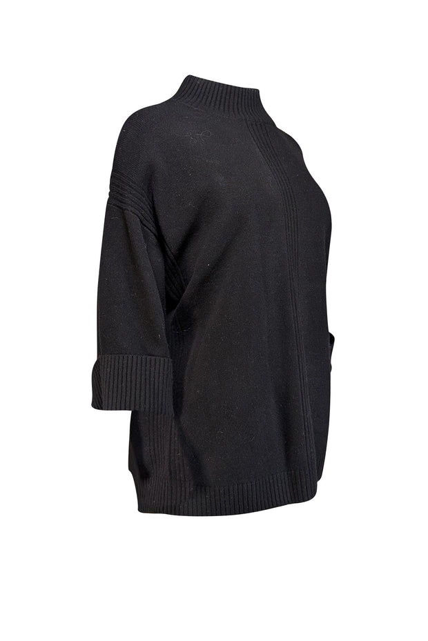 Current Boutique-Gerard Darel - Black Wool Mock Neck Sweater Sz 8