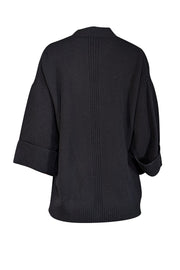 Current Boutique-Gerard Darel - Black Wool Mock Neck Sweater Sz 8
