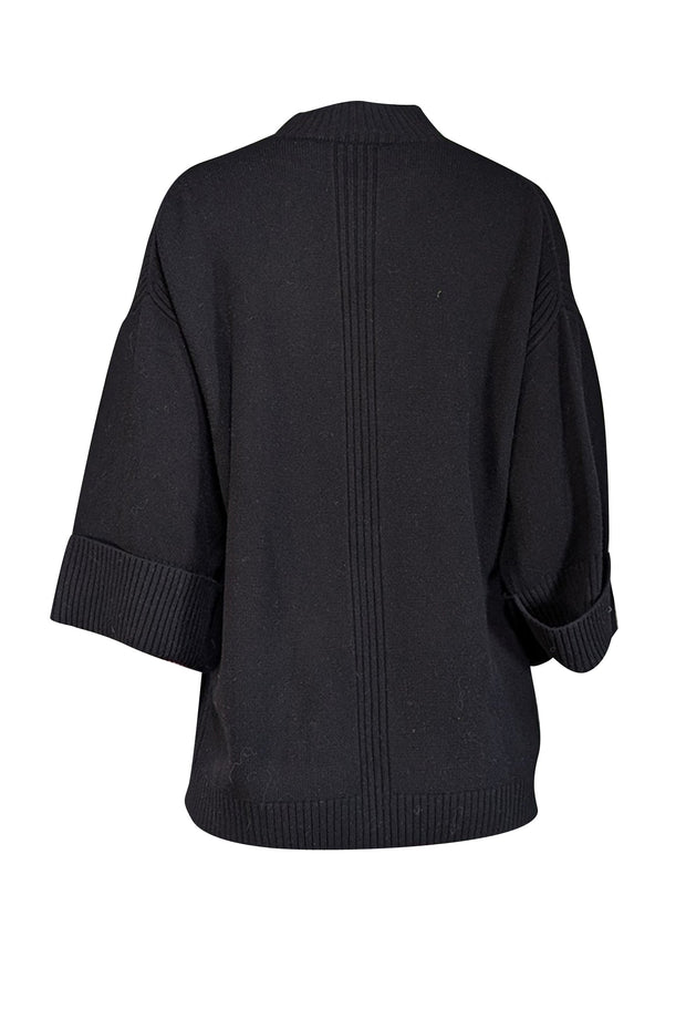 Current Boutique-Gerard Darel - Black Wool Mock Neck Sweater Sz 8