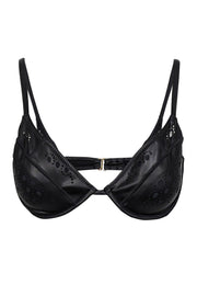 Current Boutique-GiGi C - Black Laser Cut Padded Bikini Sz L
