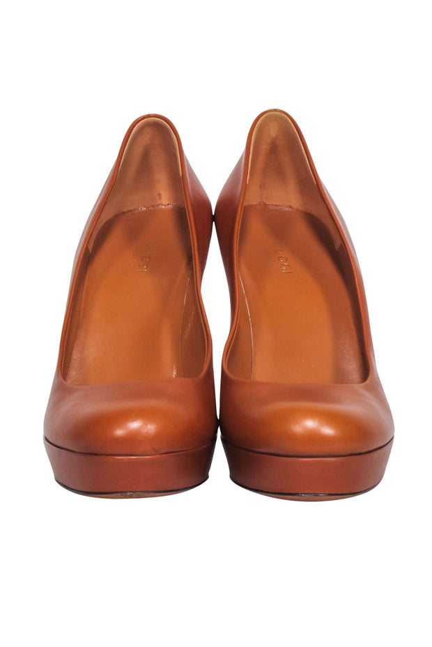Current Boutique-Gucci - Tan Leather Pumps Sz 9