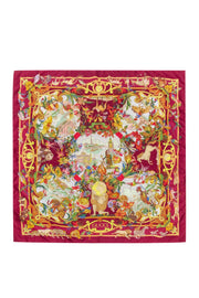 Current Boutique-Gucci - Maroon w/Animal Printed Silk Scarf