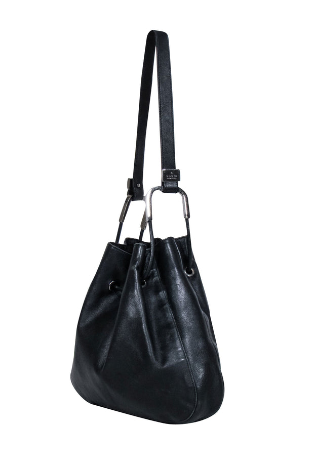 Current Boutique-Gucci - Black Leather Vintage Shoulder Bag