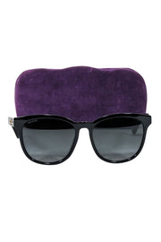 Current Boutique-Gucci - Black Frames w/ Side Star Detail