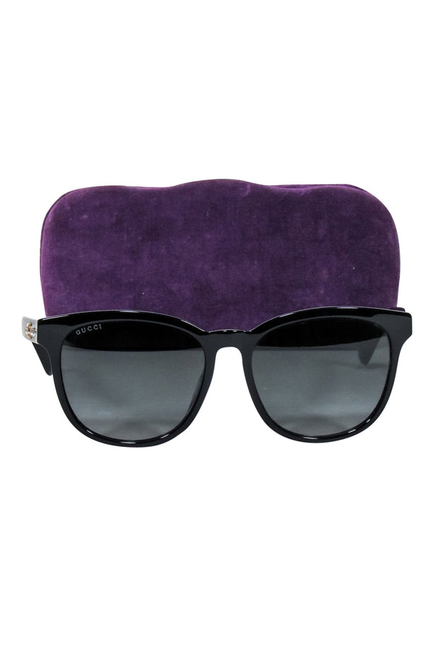 Current Boutique-Gucci - Black Frames w/ Side Star Detail
