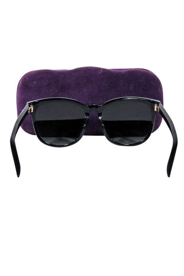 Current Boutique-Gucci - Black Frames w/ Side Star Detail