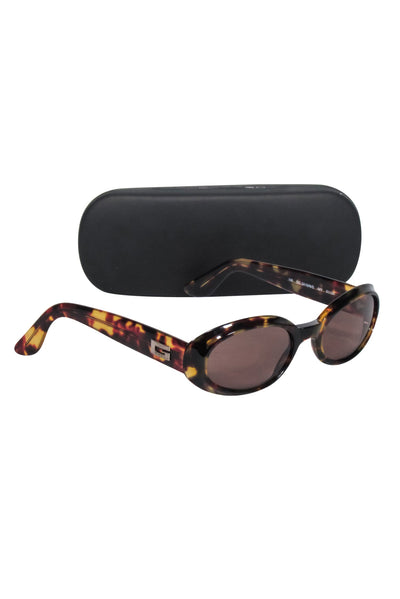 Current Boutique-Gucci - Oval Small Tortoise Sunglasses