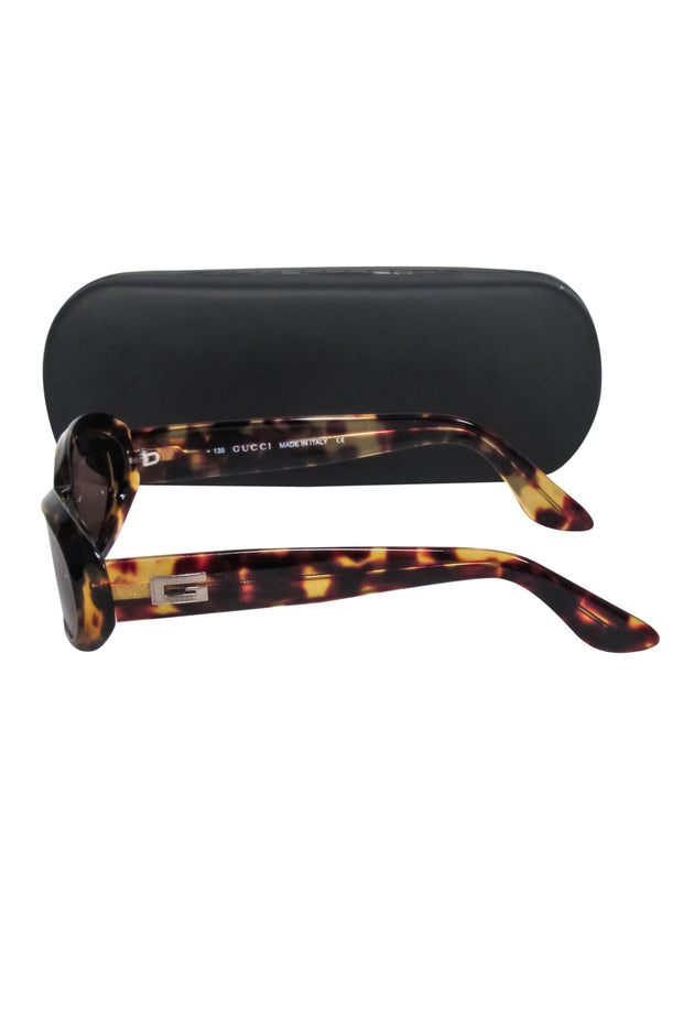 Current Boutique-Gucci - Oval Small Tortoise Sunglasses