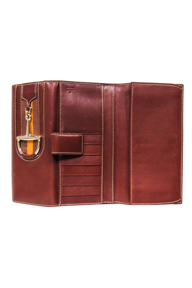 Current Boutique-Gucci - Brown Leather Horsebit Wallet