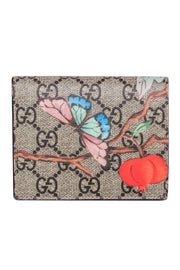Current Boutique-Gucci - Tan & Brown Monogram Print w/ Butterfly Detail Wallet