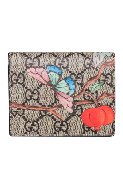 Current Boutique-Gucci - Tan & Brown Monogram Print w/ Butterfly Detail Wallet