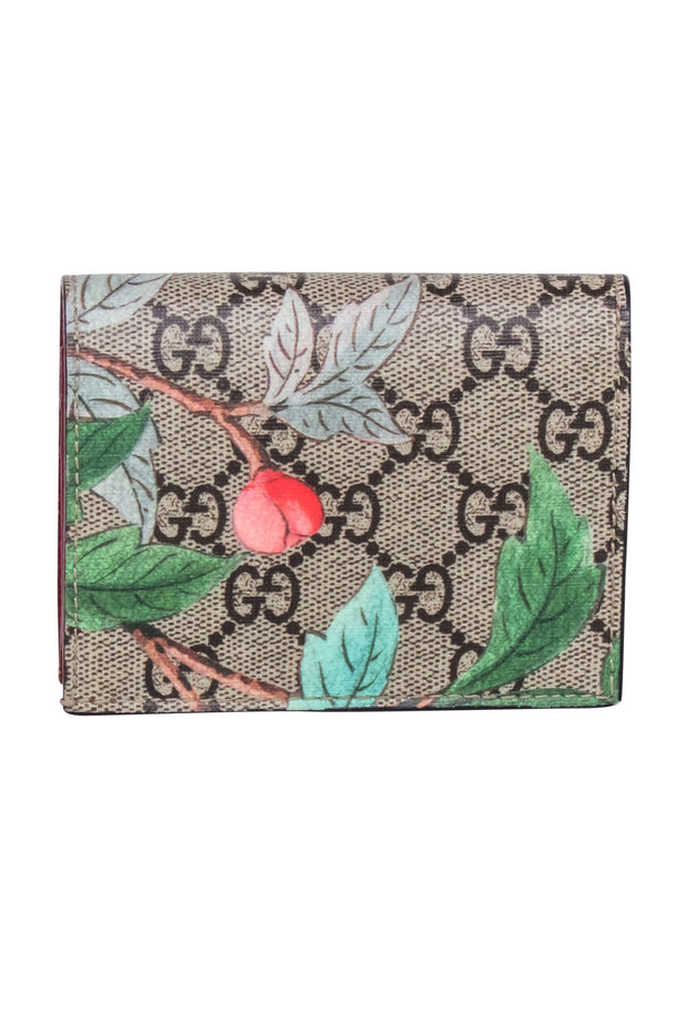 Current Boutique-Gucci - Tan & Brown Monogram Print w/ Butterfly Detail Wallet