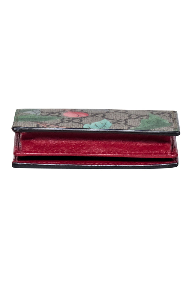 Current Boutique-Gucci - Tan & Brown Monogram Print w/ Butterfly Detail Wallet