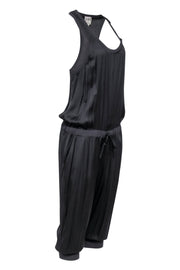 Current Boutique-Haute Hippie - Grey Silk Blend Sleeveless Jumpsuit Sz L