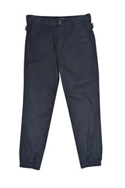 Current Boutique-Helmut Lang - Black Casual w/ Cuffed Hem Pants Sz 30