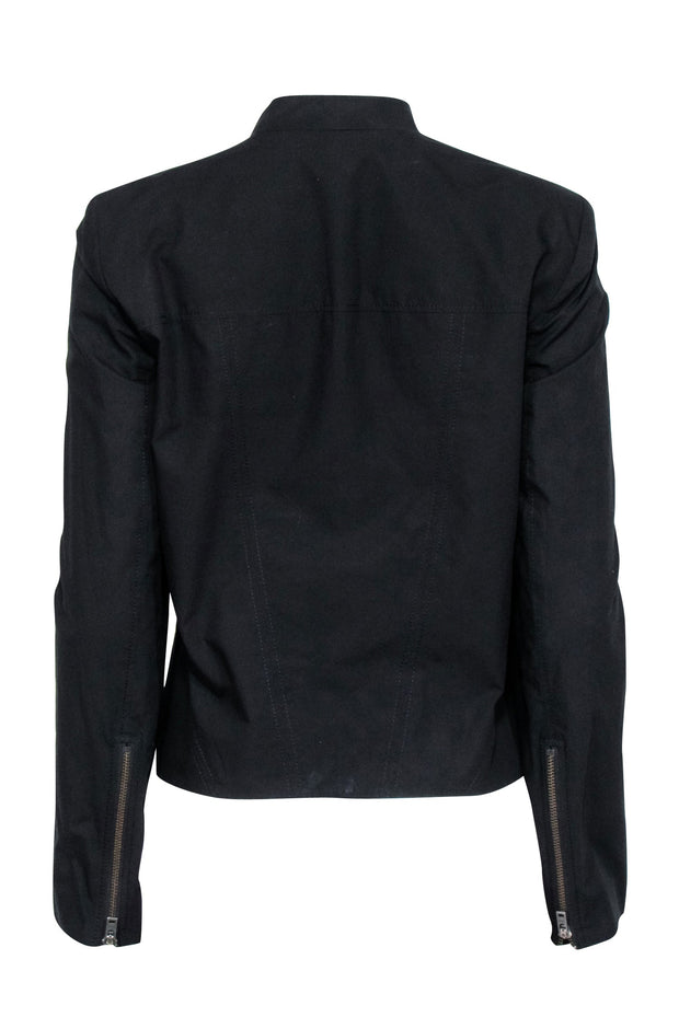 Current Boutique-Helmut Lang - Black Moto Zipper Front Jacket Sz S
