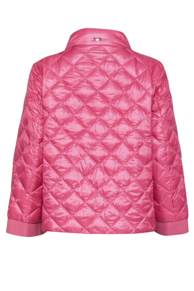 Current Boutique-Herno - Pink Diamond Quilted Jacket Sz 8