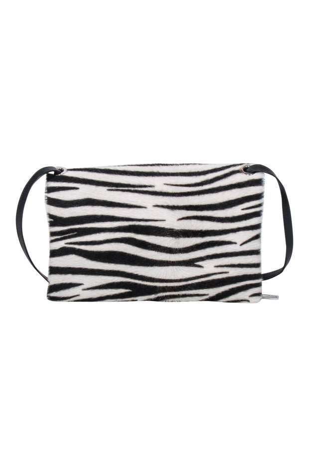 Current Boutique-Hester van Eeghen - Ivory & Black Zeba Print Fold Over Crossbody Bag