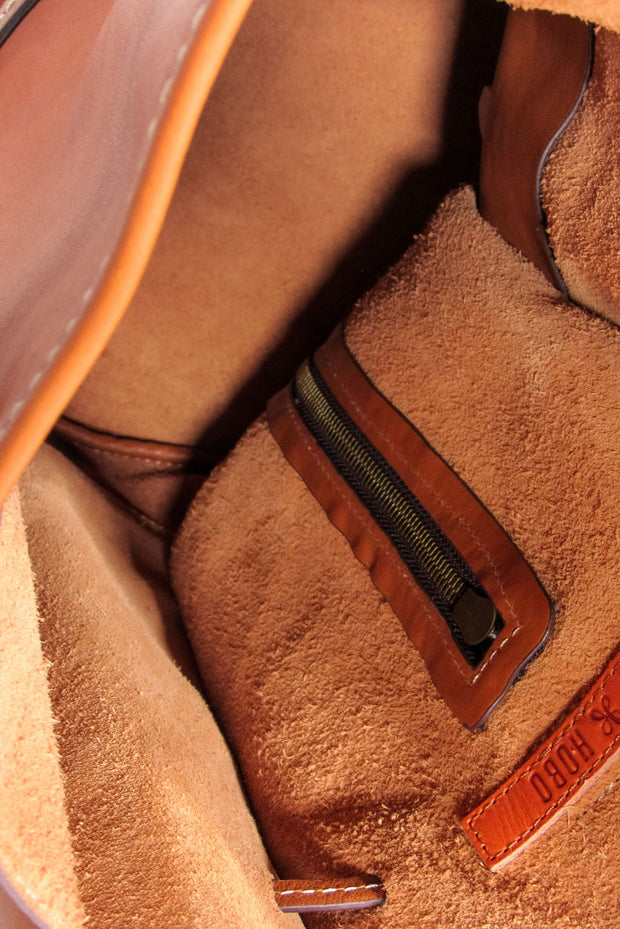 Current Boutique-HOBO - Tan Leather Bucket Bag