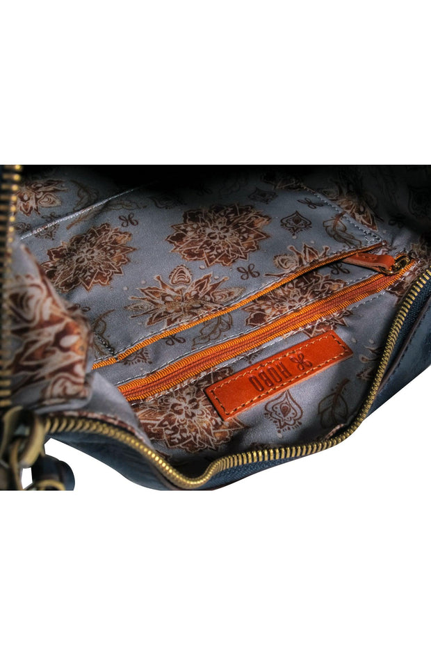 Current Boutique-HOBO - Navy Blue Leather Large Shoulder Bag