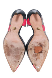 Current Boutique-Hugo Boss - Grey & Pink Patch Print Pumps Sz 9