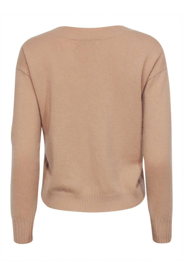 Current Boutique-Intermix - Beige Cashmere V-neck Sweater Sz XS