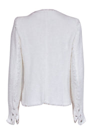 Current Boutique-IRO - Ivory Tweed Zipper Front Jacket Sz 10