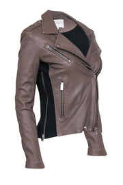Current Boutique-IRO - Taupe Leather Jacket Sz 6