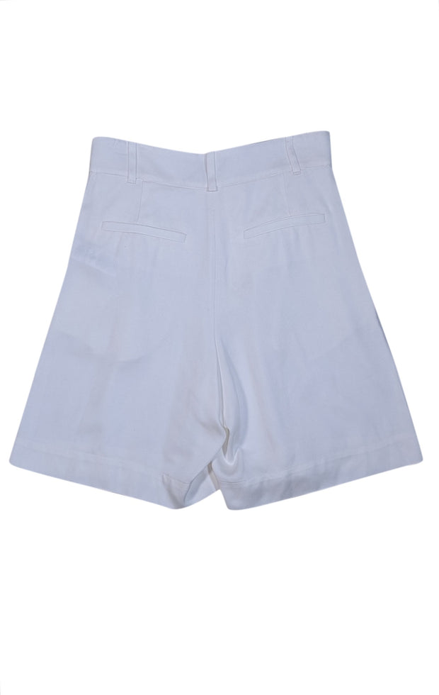 IRO - Ivory High Waist Long Shorts Sz 6 - Current Boutique