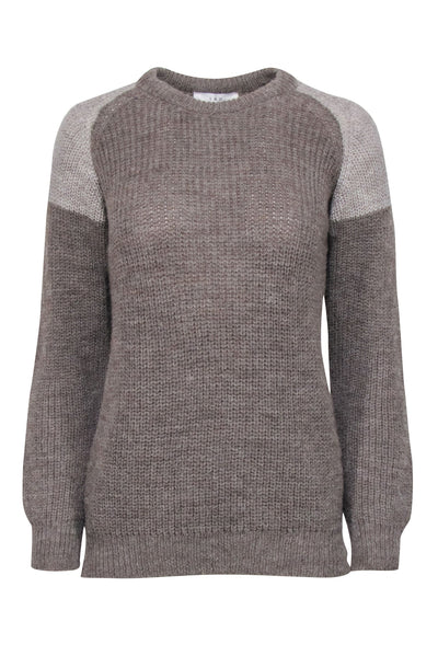 Current Boutique-IRO - Beige & Cream Alpaca & Wool Blend Sweater Sz S
