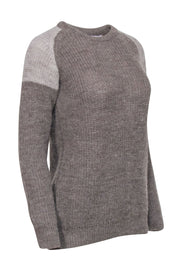 Current Boutique-IRO - Beige & Cream Alpaca & Wool Blend Sweater Sz S