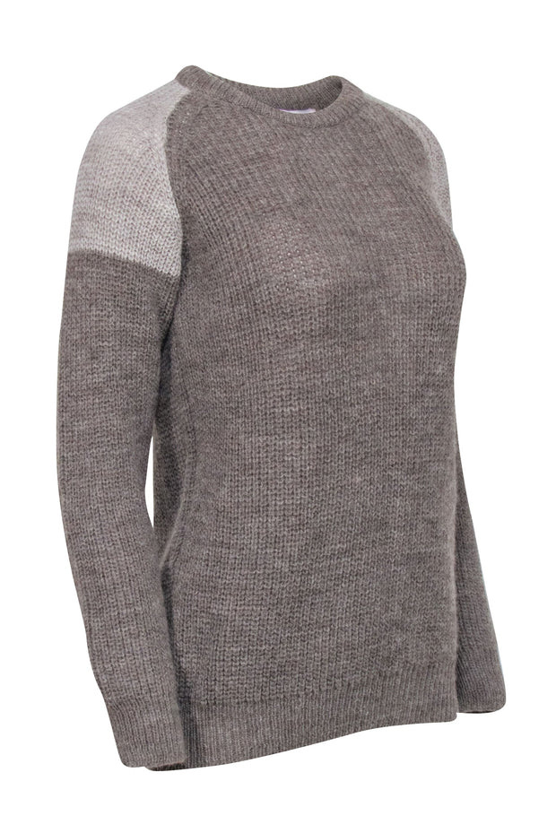 Current Boutique-IRO - Beige & Cream Alpaca & Wool Blend Sweater Sz S