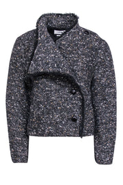 Current Boutique-Isabel Marant Etoile - Grey Tweed Cropped Jacket Sz 4
