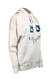 Current Boutique-Isabel Marant Etoile - Beige Mansel Sweatshirt w/ Sherpa Logo Sz 2