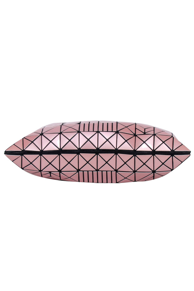 Current Boutique-Issey Miyake - Light Pink Geometric Paneled "Chord" Tote Bag