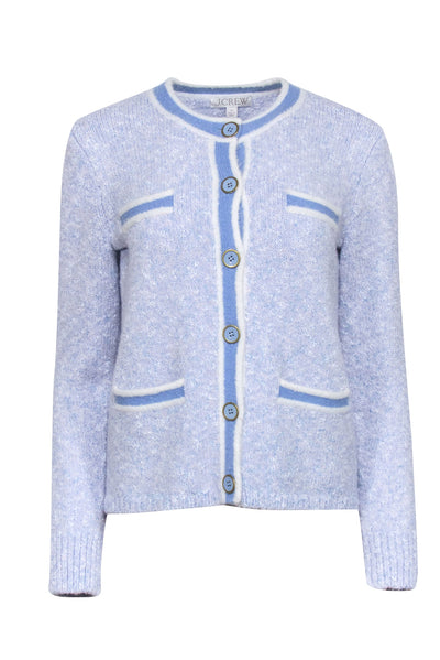 Current Boutique-J.Crew - Light Blue & Lavender Blend Button Front Cardigan Sz XS