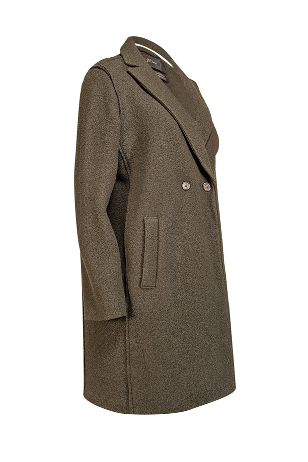 Current Boutique-J.Crew - Forrest Green Italian Boiled Wool Coat Sz 6